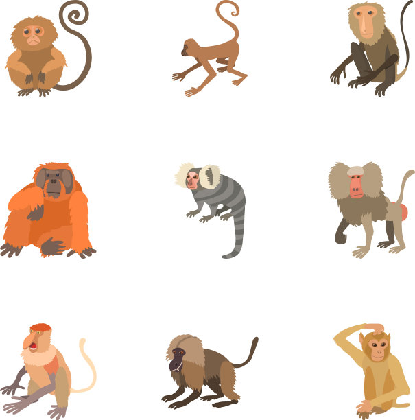 恶作剧者图标设置卡通风格图片下载