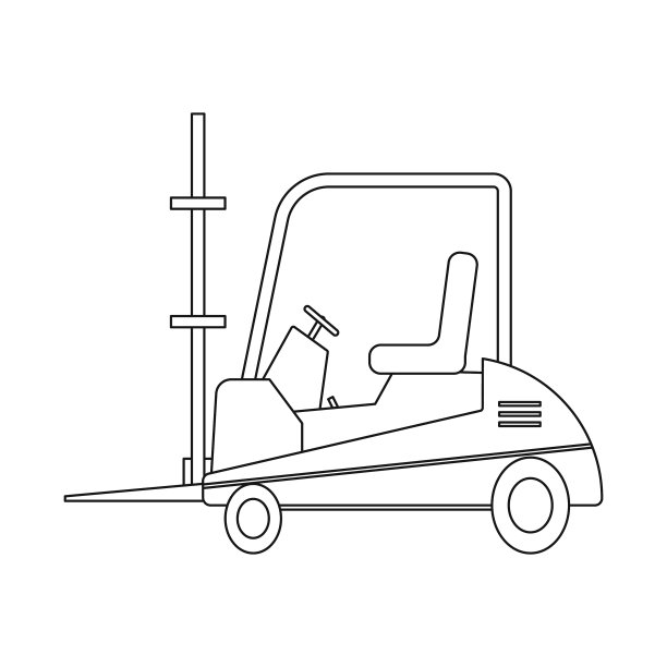 隔离对象的货物和货物图标集图片下载