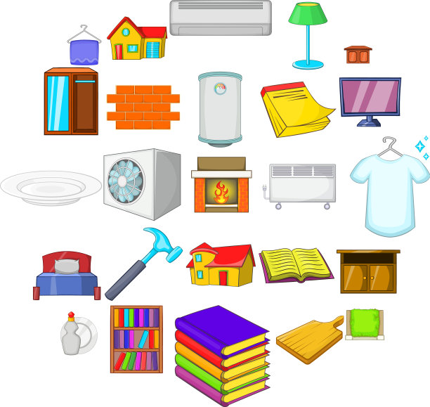 方便的图标设置卡通风格图片下载