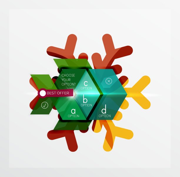 圣诞促销贴纸和标签图片下载