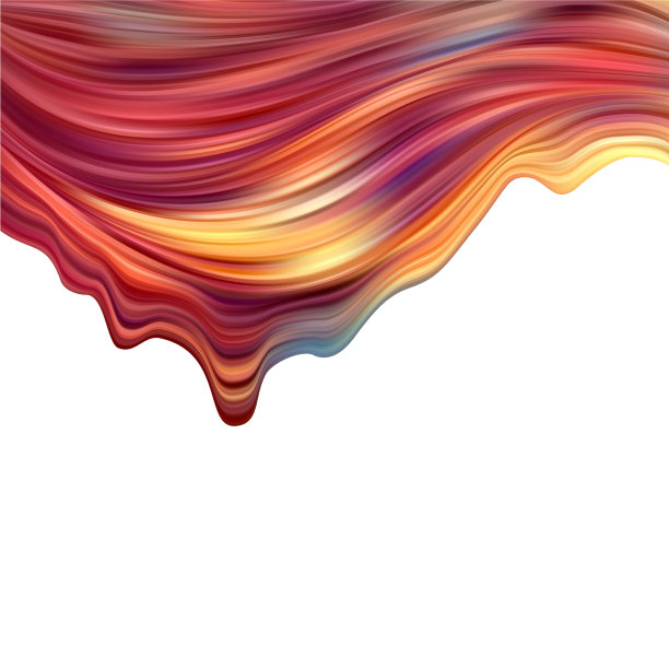 现代彩色流动海报波浪液体形状中图片下载