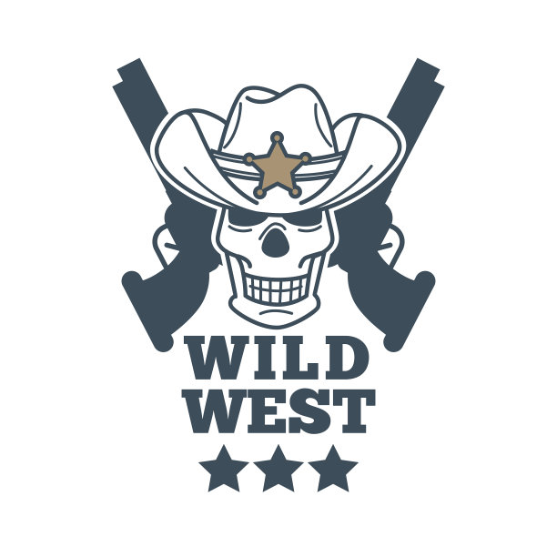 头骨左轮手枪图片下载