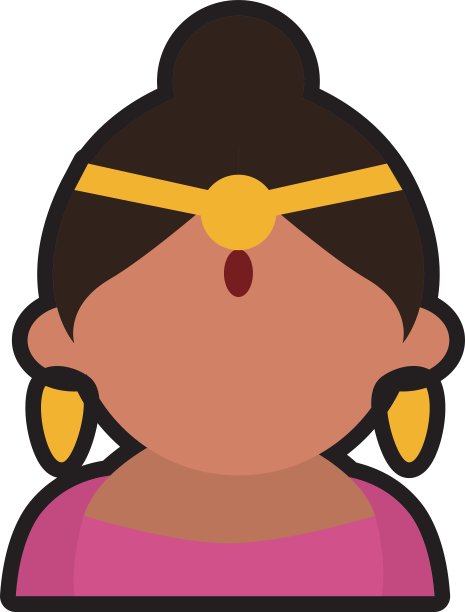 阿凡达面对印度女人昆丹珠宝图片下载