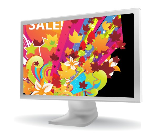 计算机背景与秋季设计图片下载