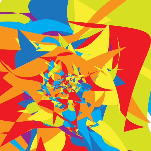 色彩缤纷的抽象迷幻艺术背景图片下载