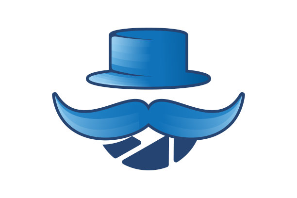 帽子和胡子摄影男人标志图标设计图片下载