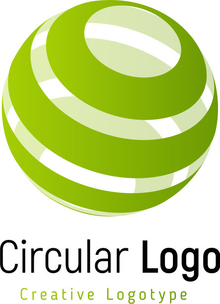 摘要绿色森林标志抽象剥离图片下载