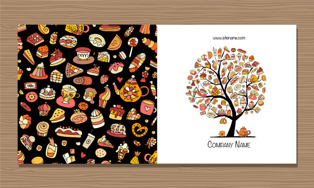 贺卡设计创意糖果店图片下载