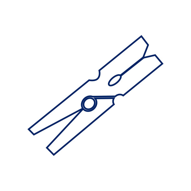 白色背景上的回形针特写镜头图片下载