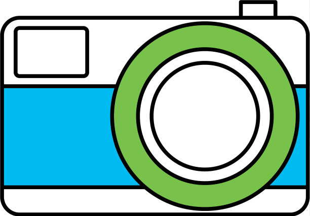 剪影彩色部分的照片相机图片下载