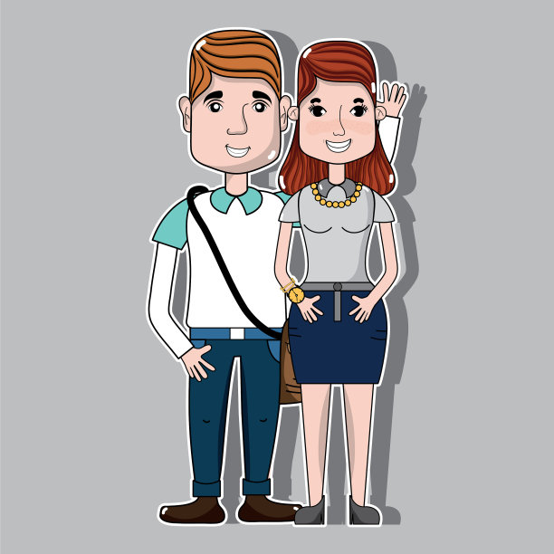 发型和休闲装很不错图片下载