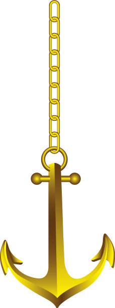 黄金锚挂图标形象图片下载