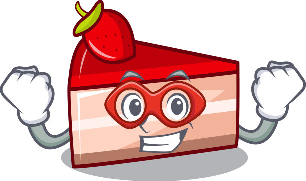 超级英雄草莓蛋糕人物卡通图片下载