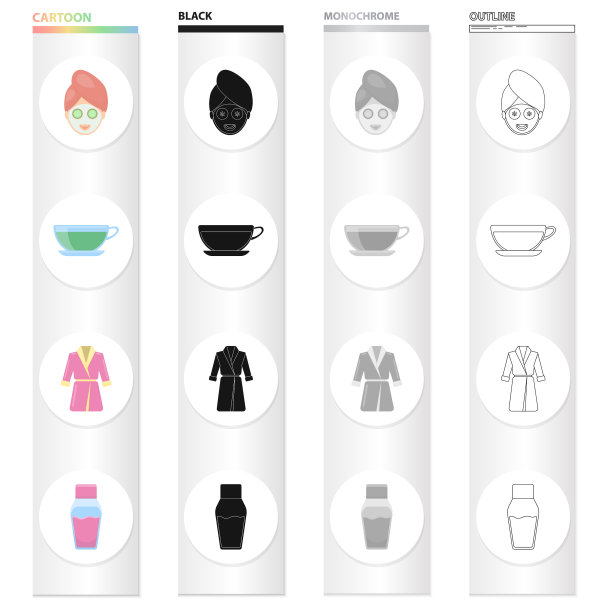 休息美容卫生和其他网络图标图片下载