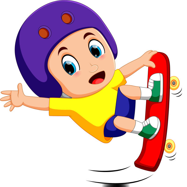 跳滑溜冰板的人图片下载