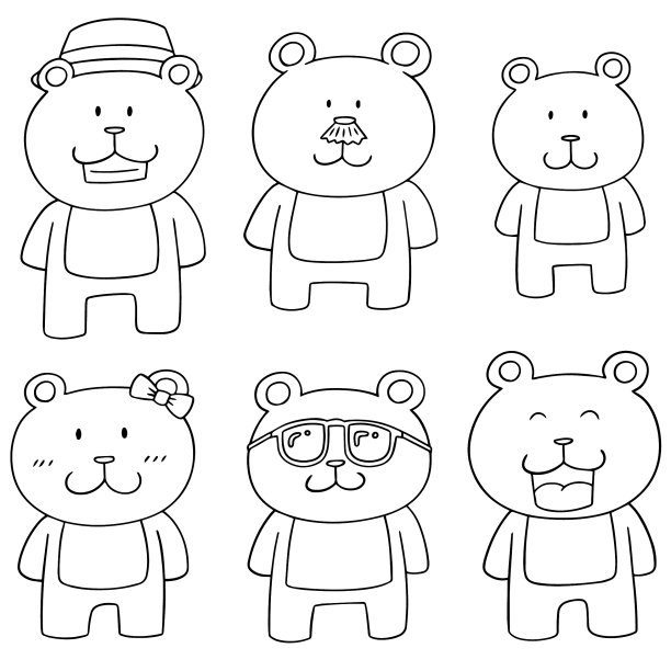 熊族的集合图片下载