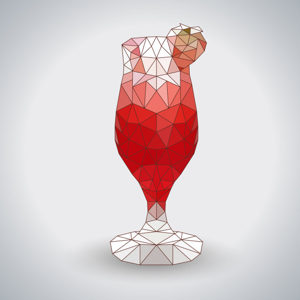 抽象多边形三角鸡尾酒代基里图片下载