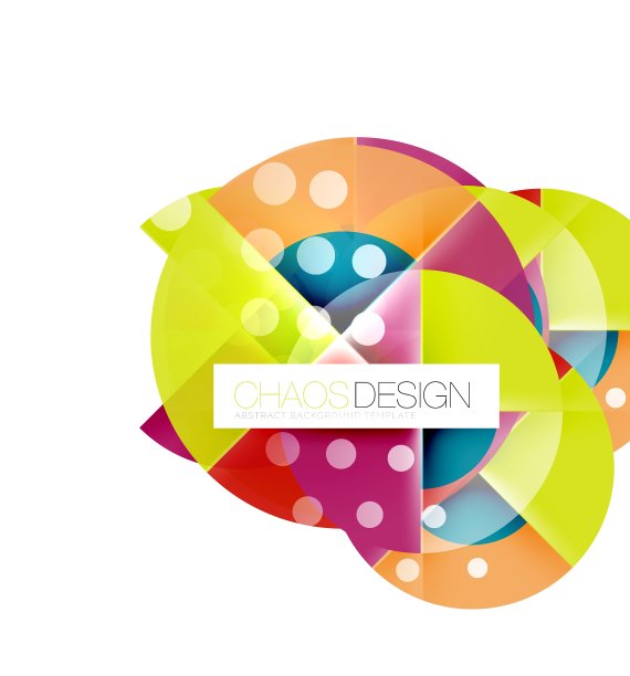 圆形形状的圆形横幅与示例文本图片下载