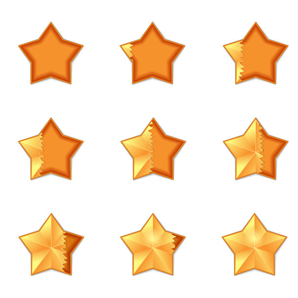 五星评级填充量图片下载