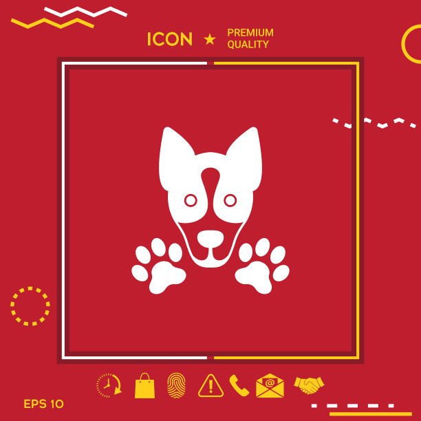 狗爪标志标志保护标志图片下载