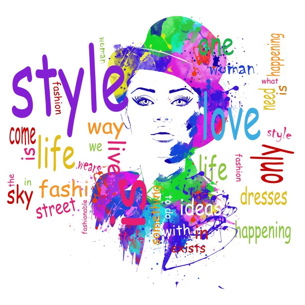 素描风格的时尚女孩图片下载