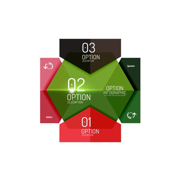 纸张几何抽象信息图形布局图片下载