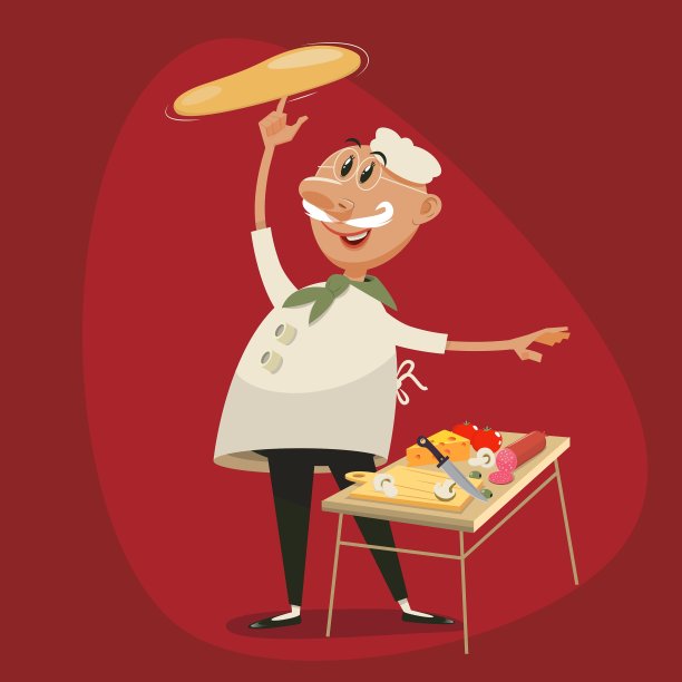 披萨烹饪卡通图片下载