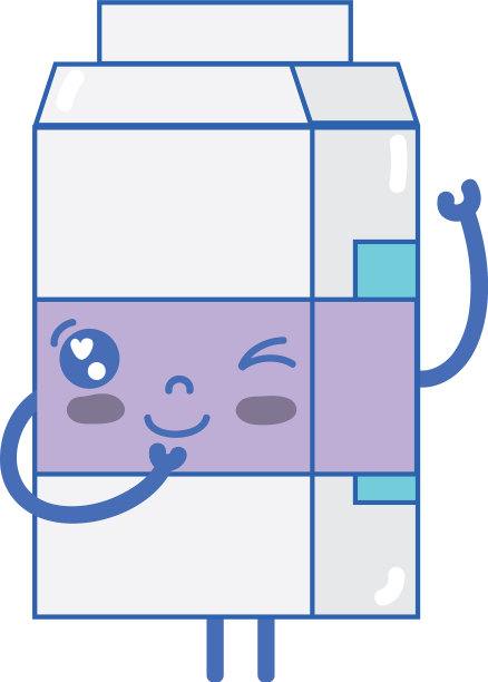 可爱有趣的牛奶盒图片下载