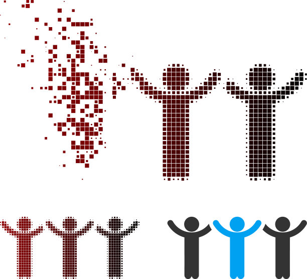 损坏的像素半色调子手轮延迟图片下载