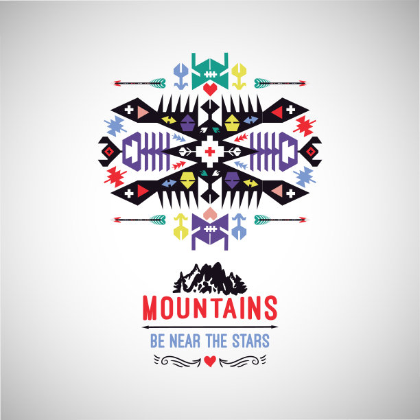 色彩鲜艳的装饰元素图片下载