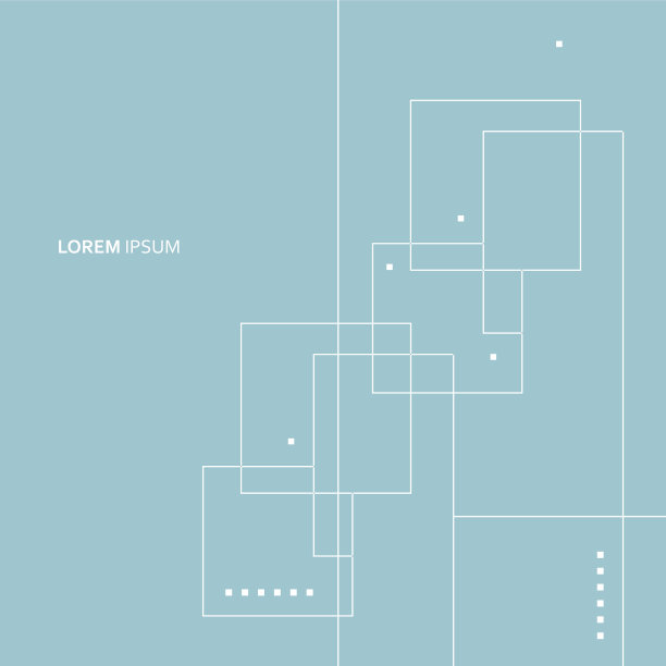 蓝色背景与重复的方块图片下载