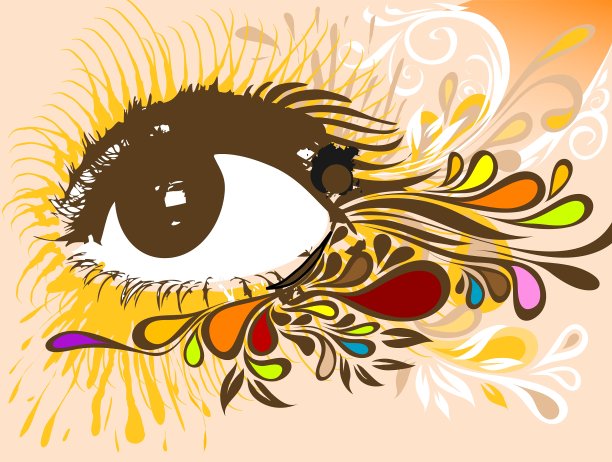 抽象的眼睛设计图片下载