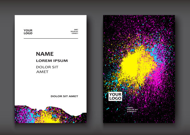 霓虹水彩爆炸造型艺术封面图片下载