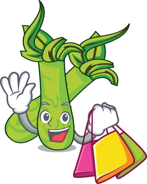 购物风格芥末卡通人物图片下载