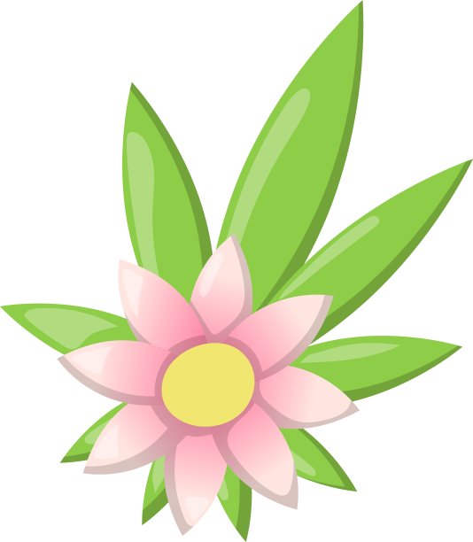 花卉图标丰富多彩的植物自然图片下载