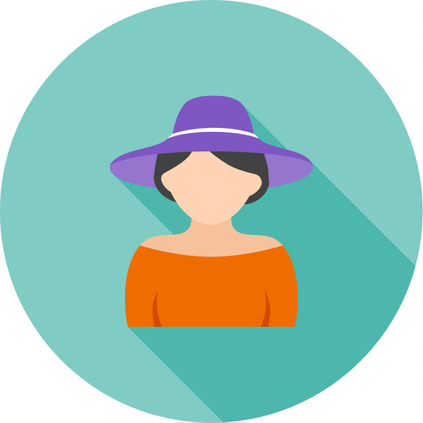 戴着高雅帽子的女孩图片下载