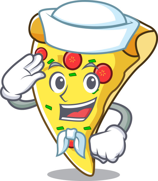 水手披萨片人物卡通图片下载