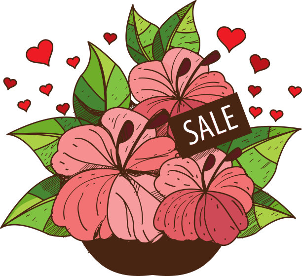 出售花束彩色设计图片下载