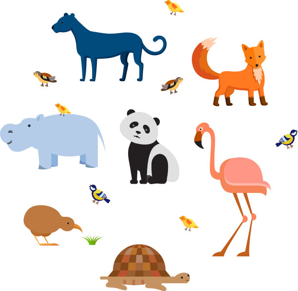 动物园野生动物成套图片下载