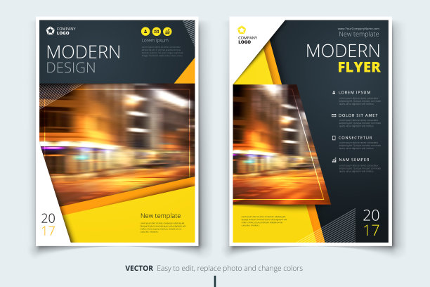 封面设计的小册子传单报告目录图片下载