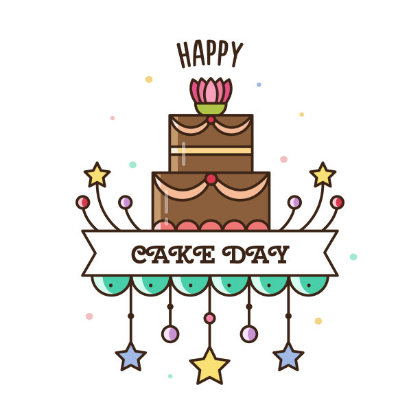 蛋糕日快乐图片下载