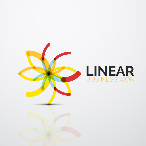 勾勒极小抽象几何线性事务图片下载