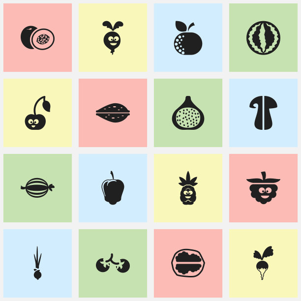 一组16可编辑的炊具图标包括图片下载