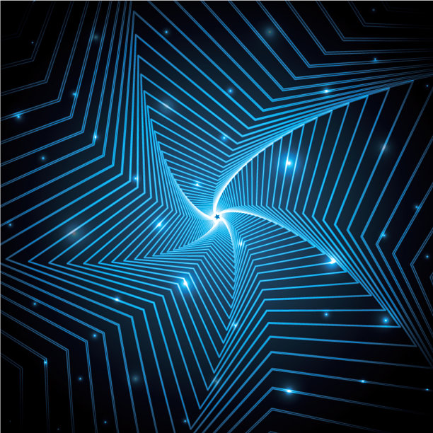 技术抽象星形几何线条艺术图片下载