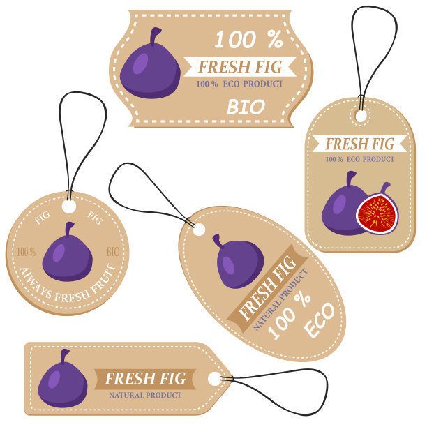 有各种水果的标签图片下载