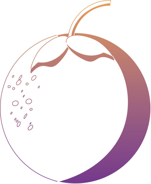 橙色水果图标形象图片下载