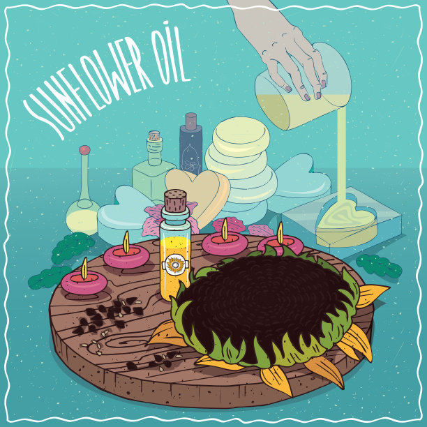 葵花籽油，用于制作肥皂图片下载