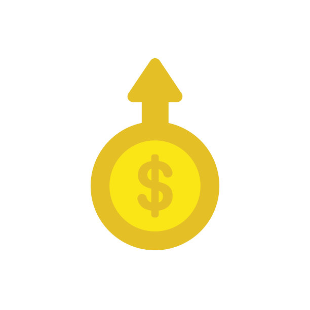 设计理念为扁平化的一元硬币图片下载