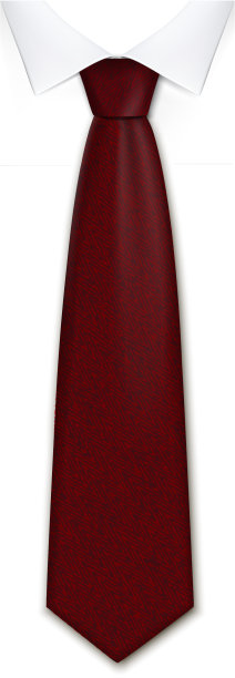 红色领带图标现实主义风格图片下载