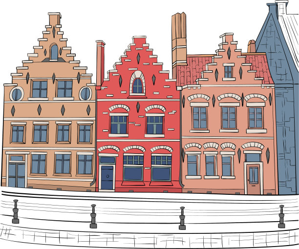 古老的中世纪房屋图片下载